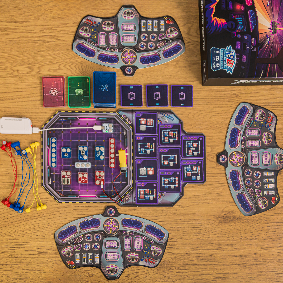 Reactor Rescue - The board game where you build real circuits